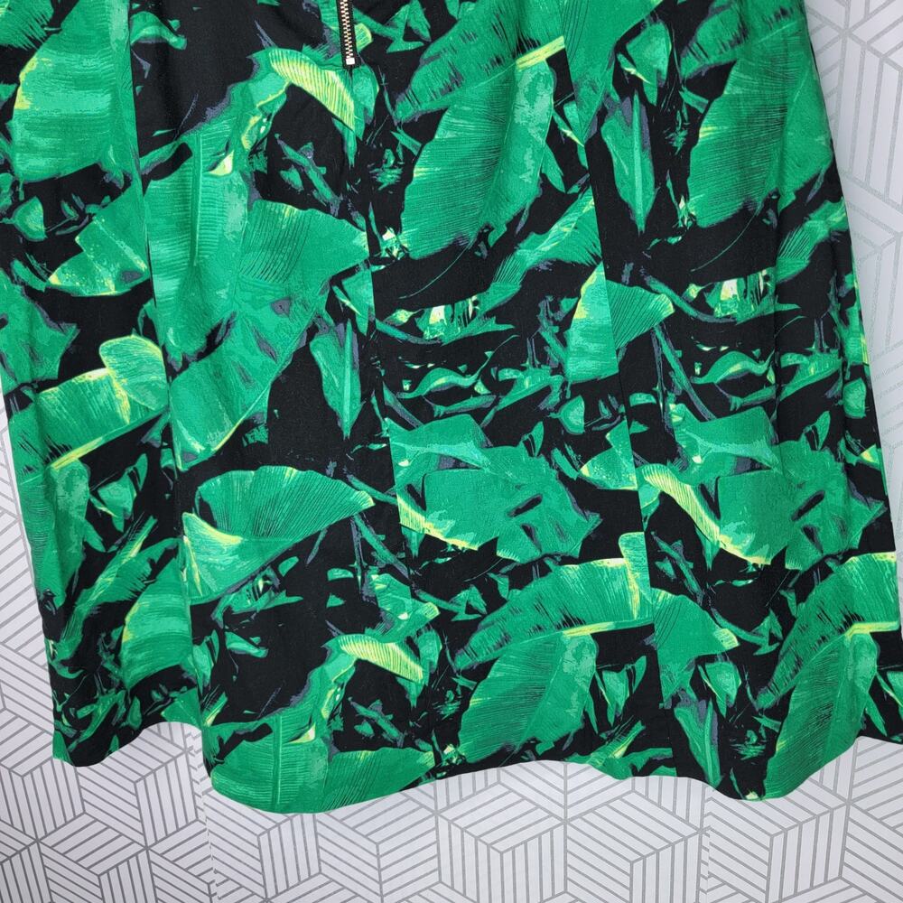 Vince Camuto Island Palm Pleat Skirt Sz 12 - Picture 7 of 12